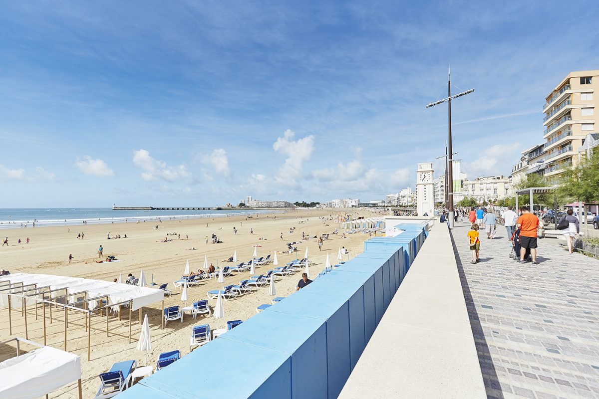Grande plage et remblai des Sables d'Olonne