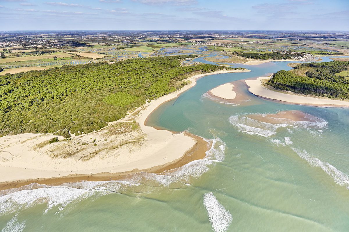 Estuaire et plage du Veillon Talmont Saint Hilaire Vendée