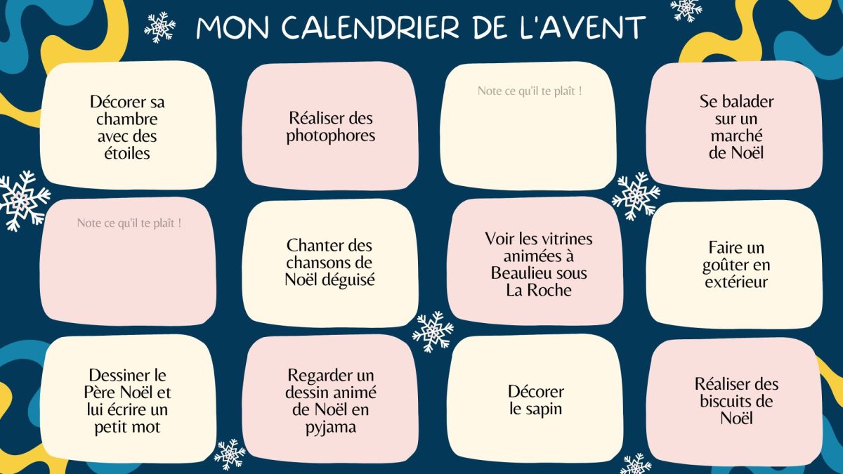 Calendrier de l'Avent OT Pays des Achards partie 1