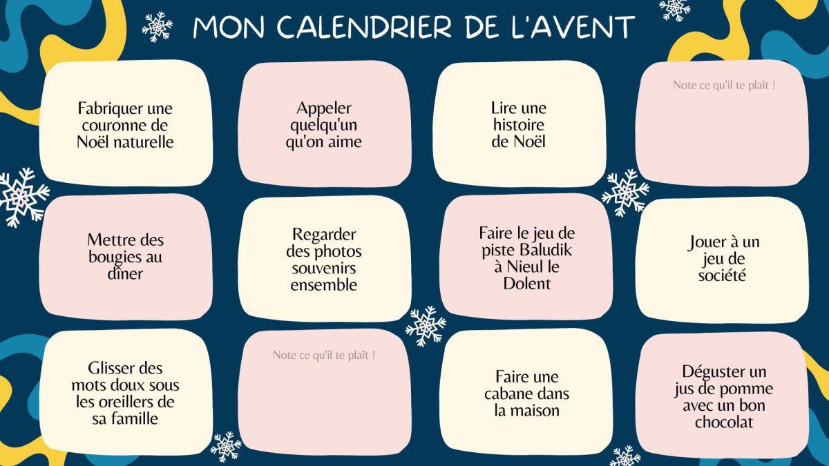 Calendrier de l'Avent OT Pays des Achards partie 2