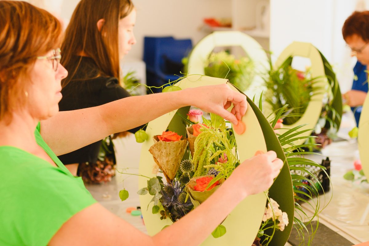 Atelier art floral école d'art Beaulieu sous la Roche