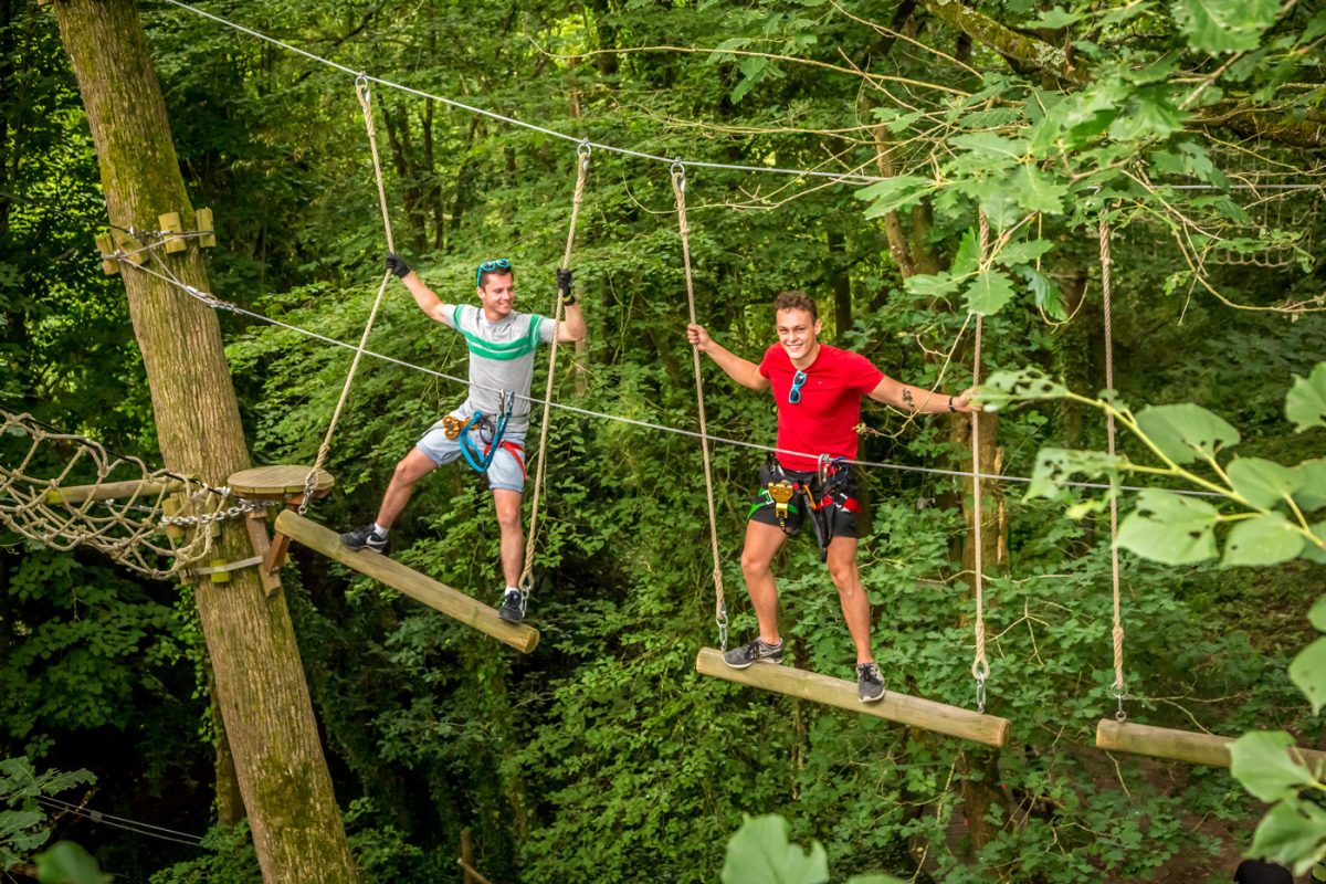 Parcours noir accrobranche Le Grand Défi