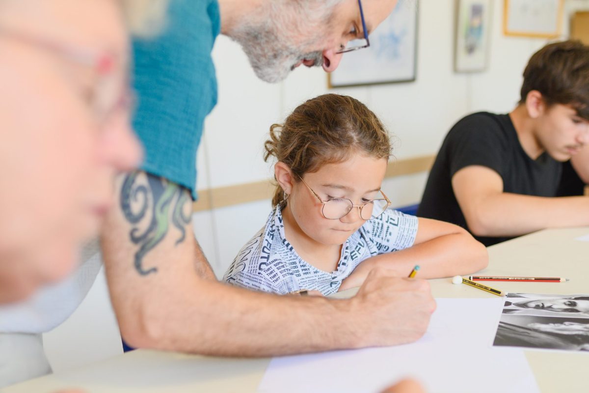 Atelier dessin Les Estiv'Arts avec Galien