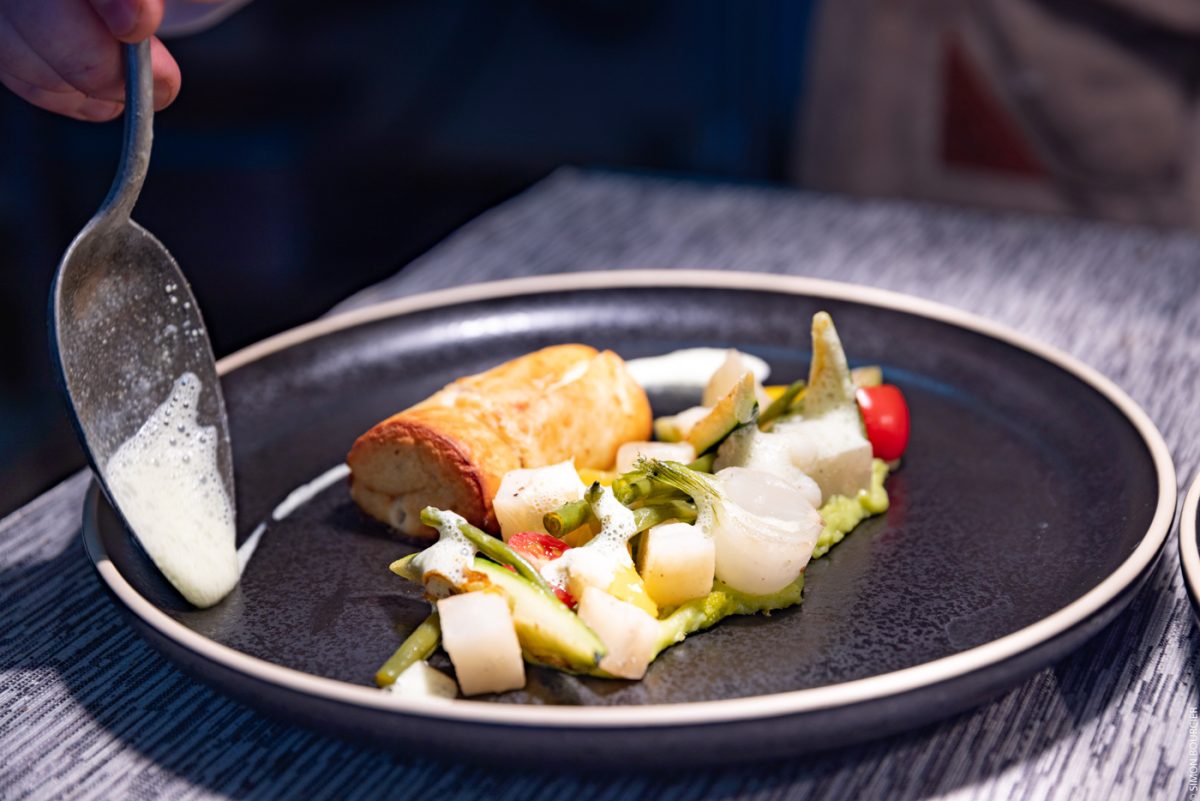 plat gastronomique Le Café des Arts à Beaulieu sous la Roche