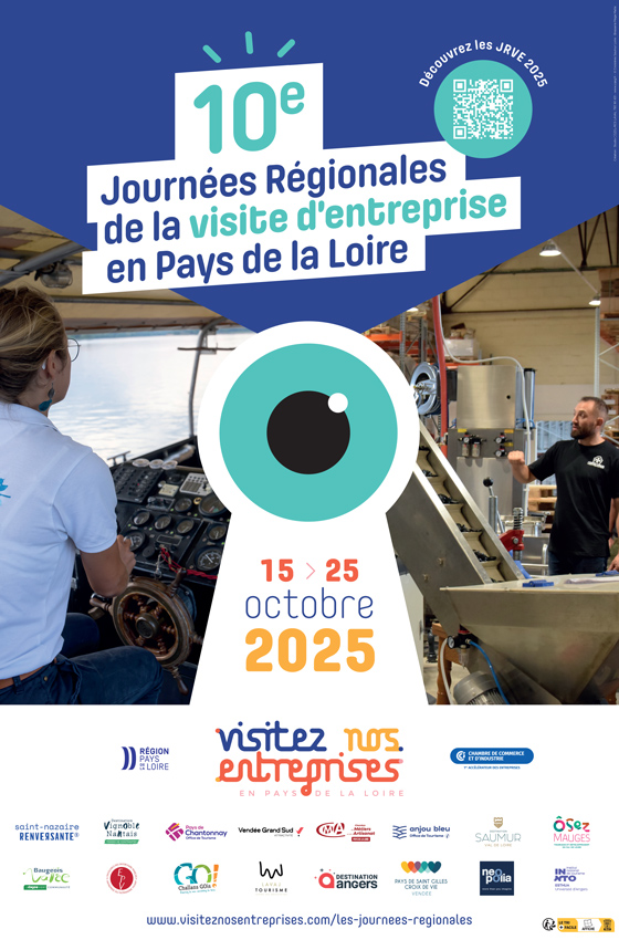 affiche 10ème journées régionales de la visite d'entreprises