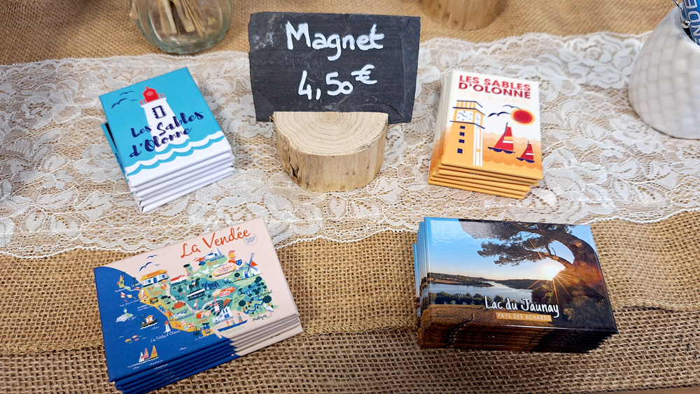 Petites idées cadeaux magnets Vendée