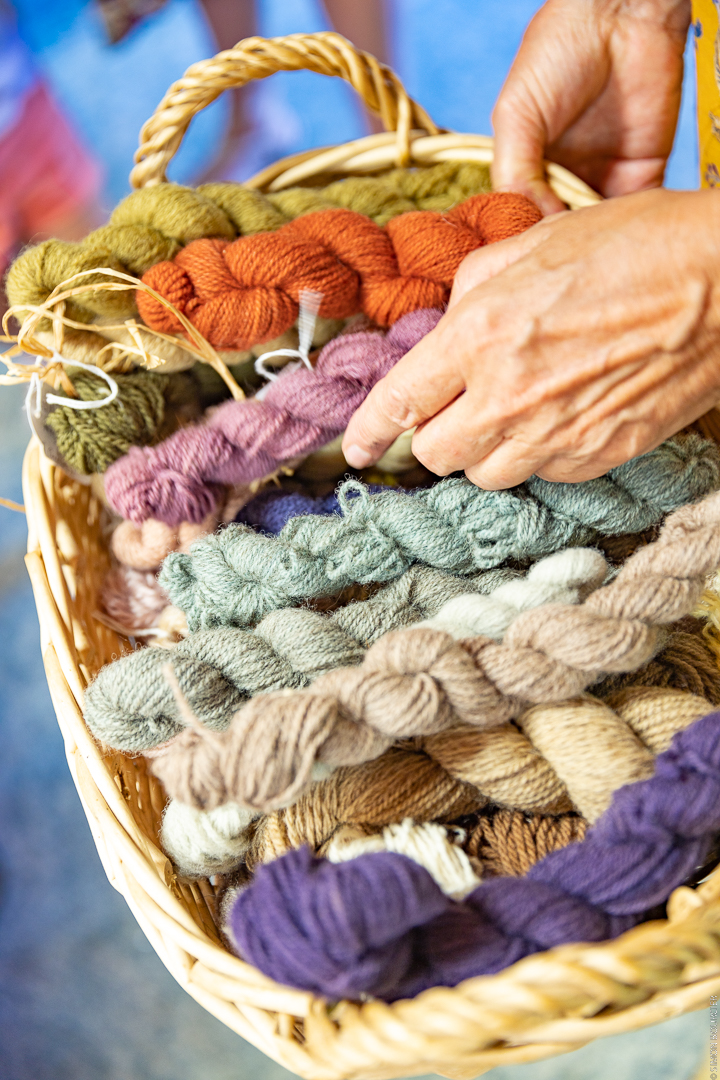 Laine teinture végétale chez Myriam Noirot