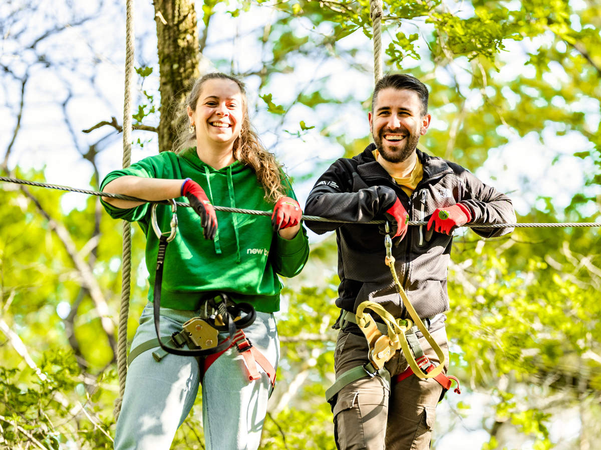 Accrobranche au Grand Défi, parc loisirs nature Vendée