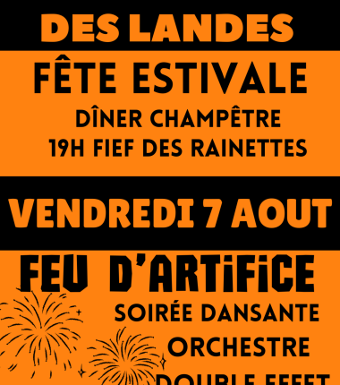 Fête estivale et feu d&rsquo;artifice