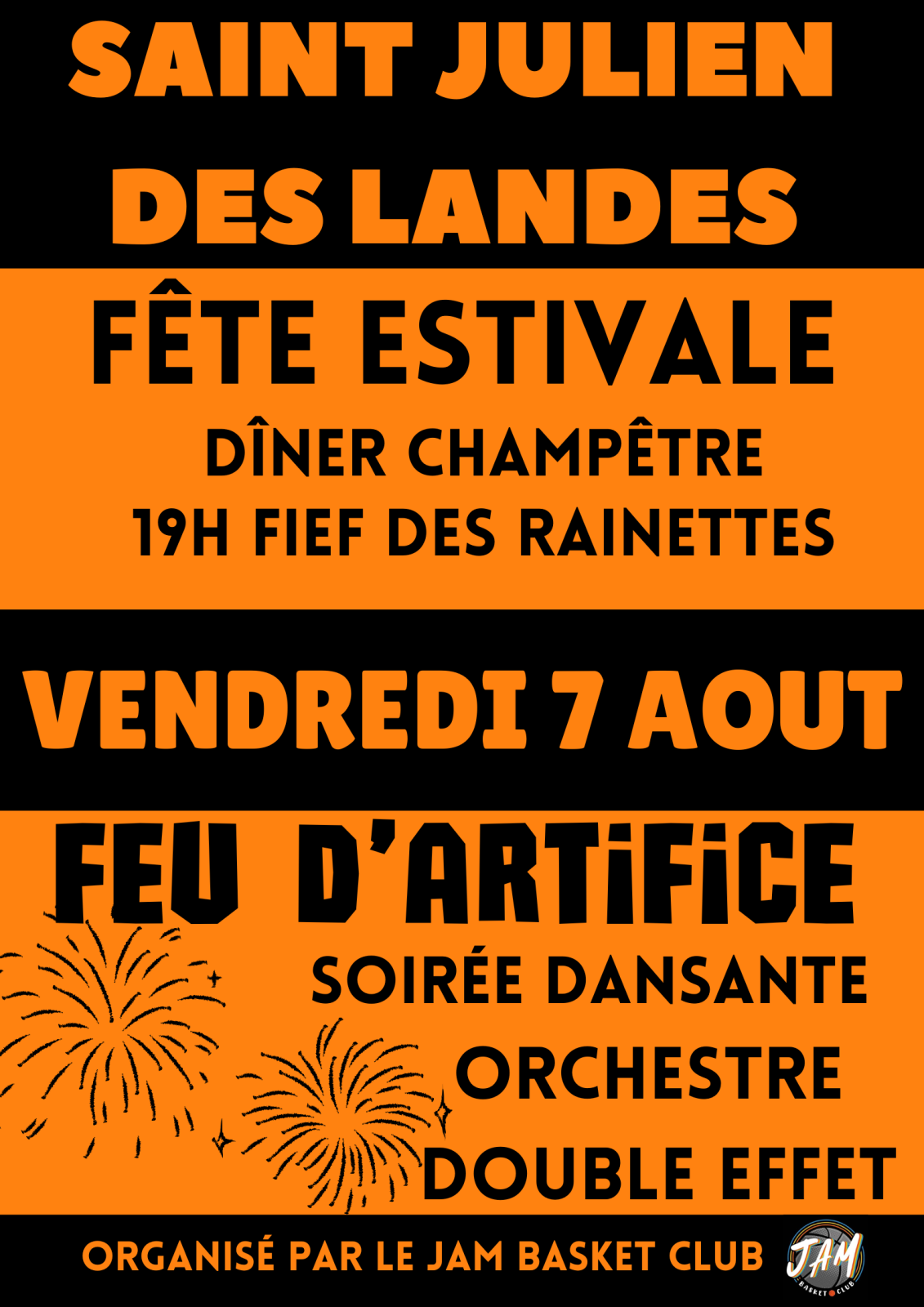 Fête estivale et feu d&rsquo;artifice