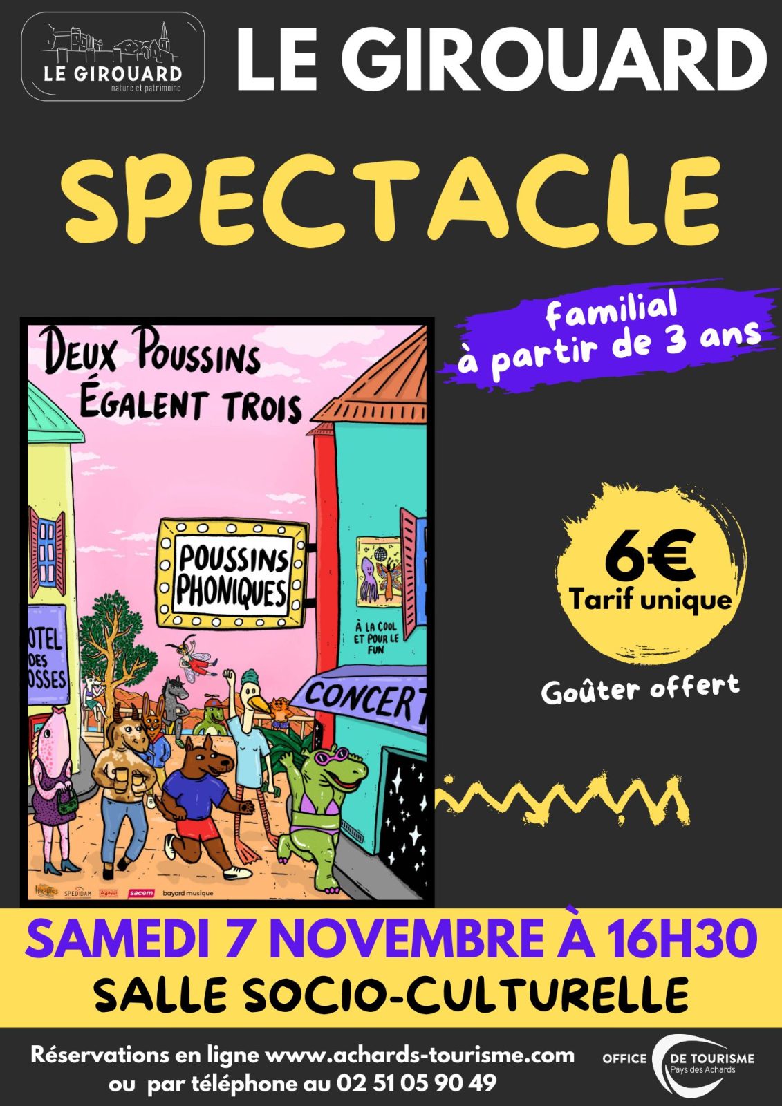 Spectacle familial « Deux Poussins égalent trois »