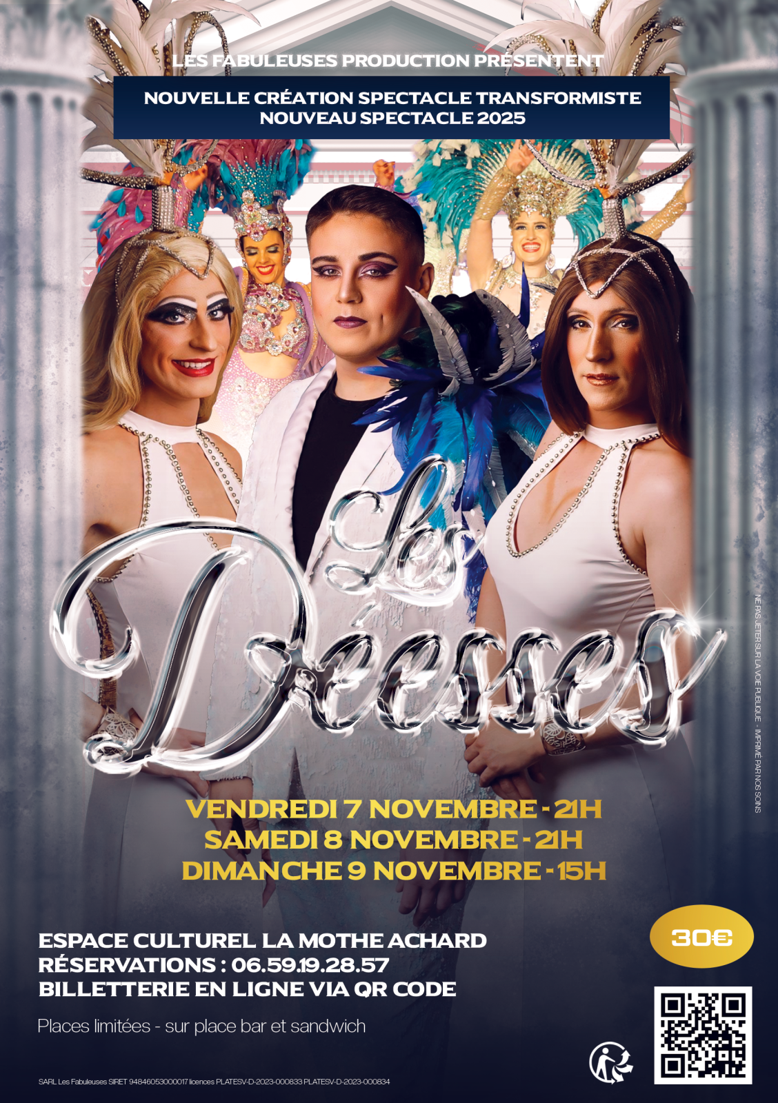 Spectacle transformiste Les Fabuleuses – Les Déesses