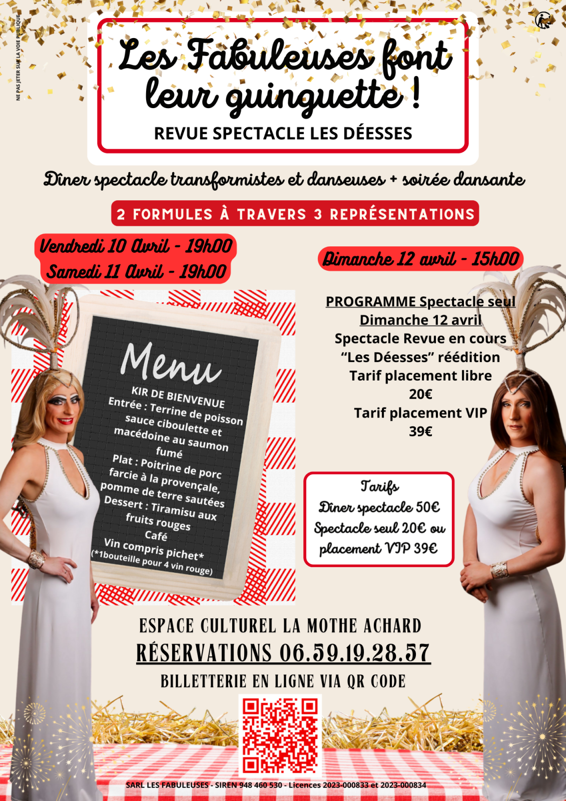 Spectacle transformiste – Les Fabuleuses font leur guinguette !