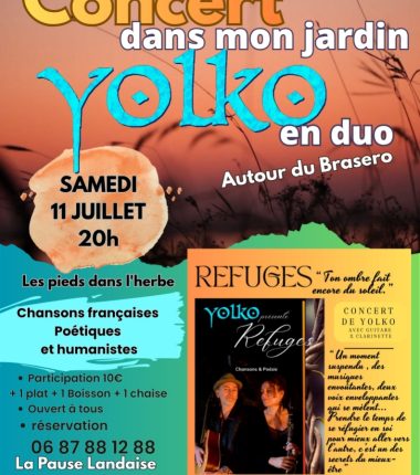 Concert dans mon jardin – Yolko