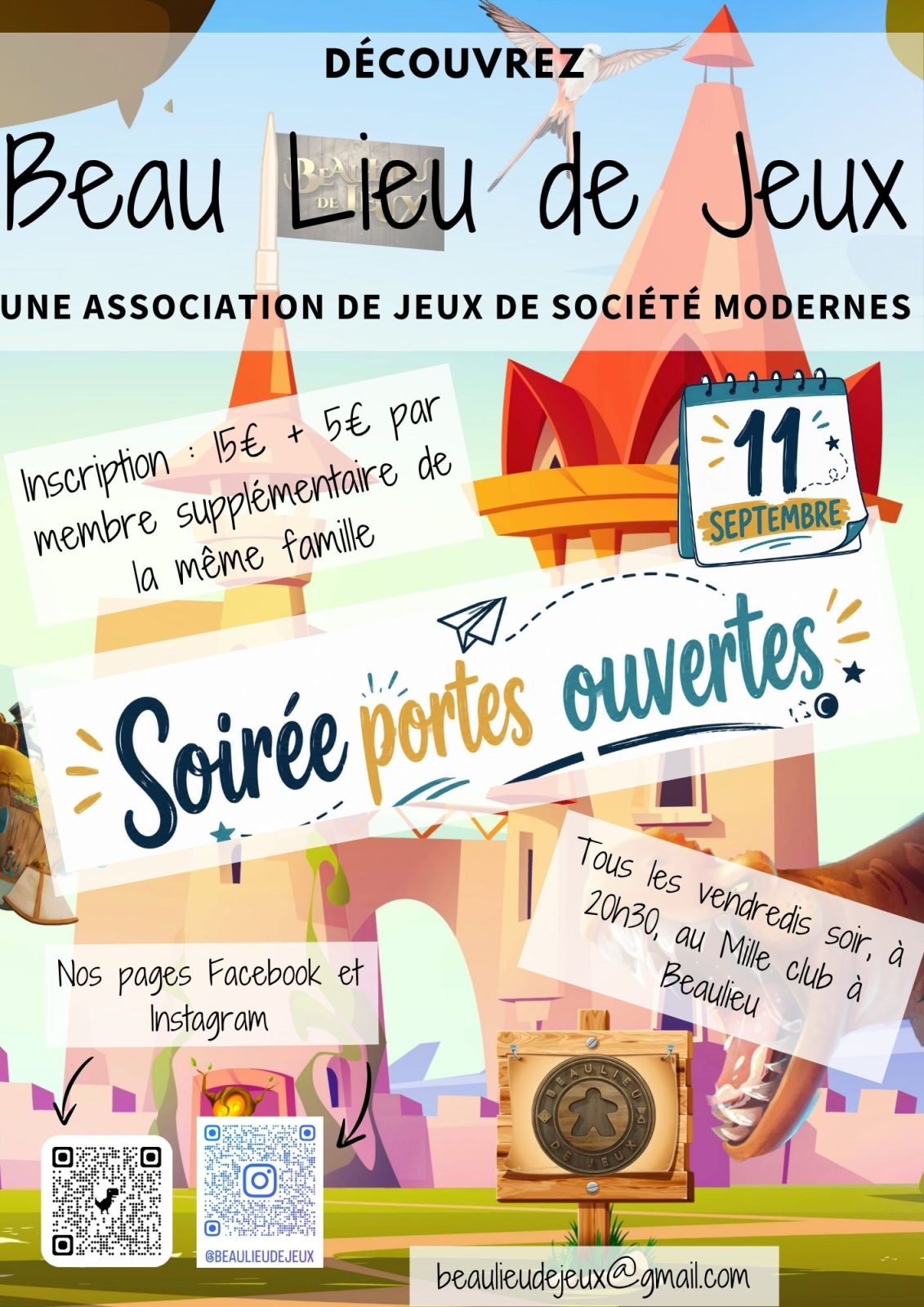 Porte ouverte Beau Lieu de Jeux