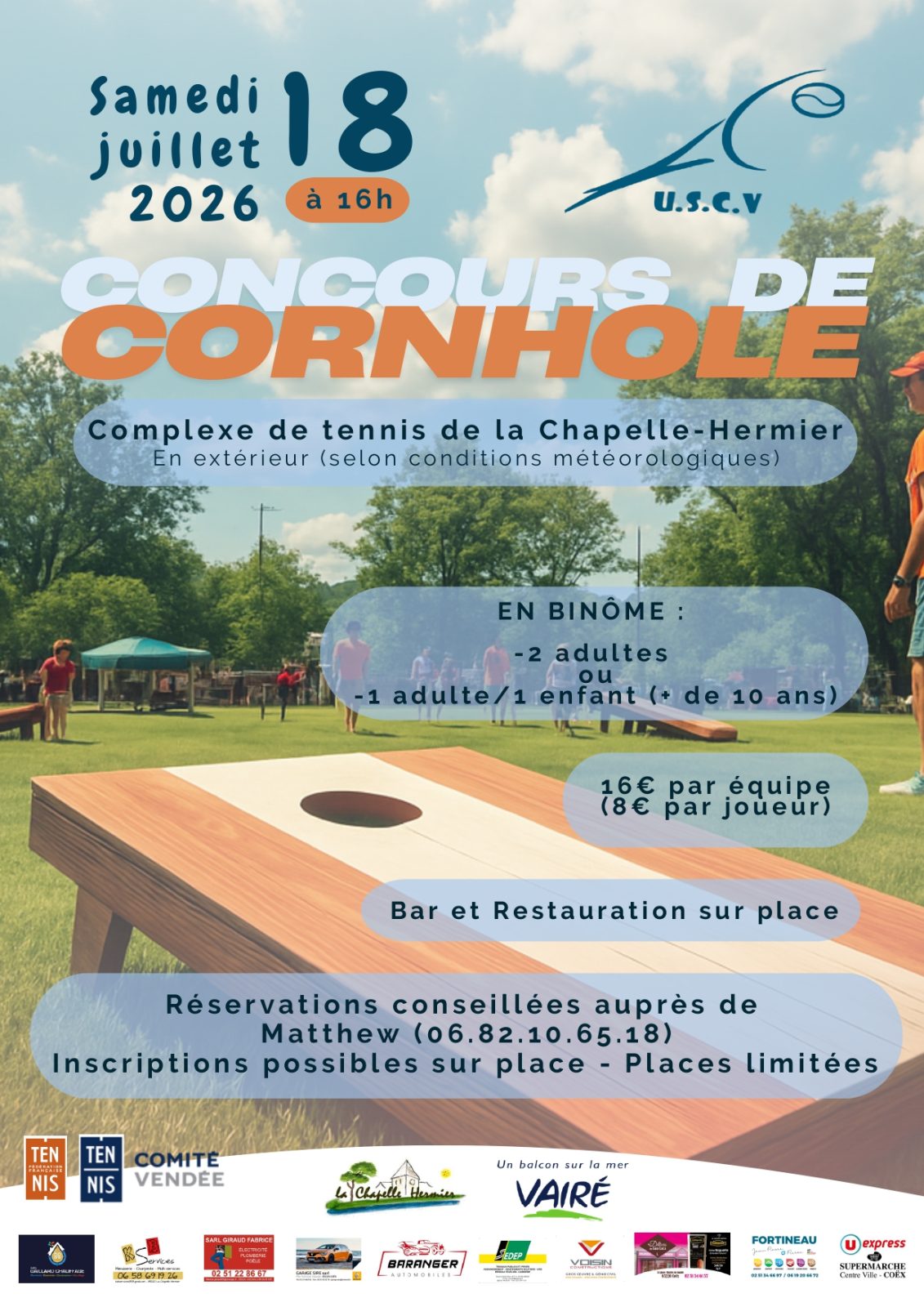 Tournoi de Cornhole