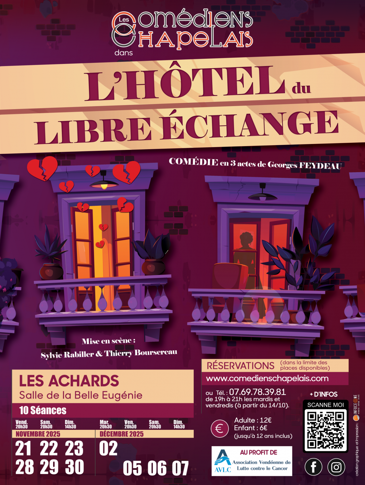 Annulé – Les Comédiens Chapelais : « L’hôtel du libre échange »