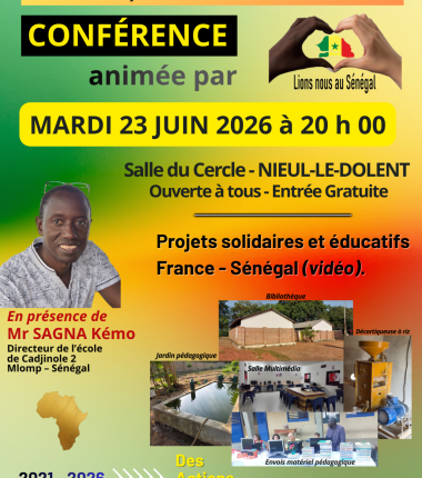 Conférence – Actions solidaires entre la France et le Sénégal