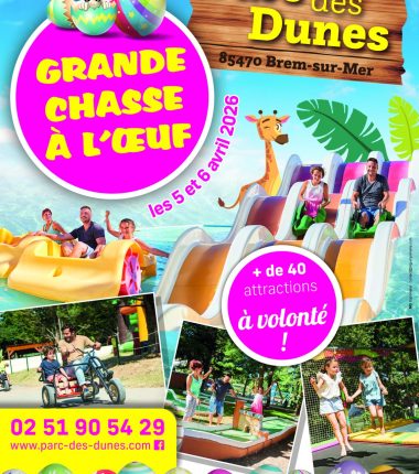 Grande chasse à l&rsquo;oeuf – Parc d&rsquo;attraction des Dunes