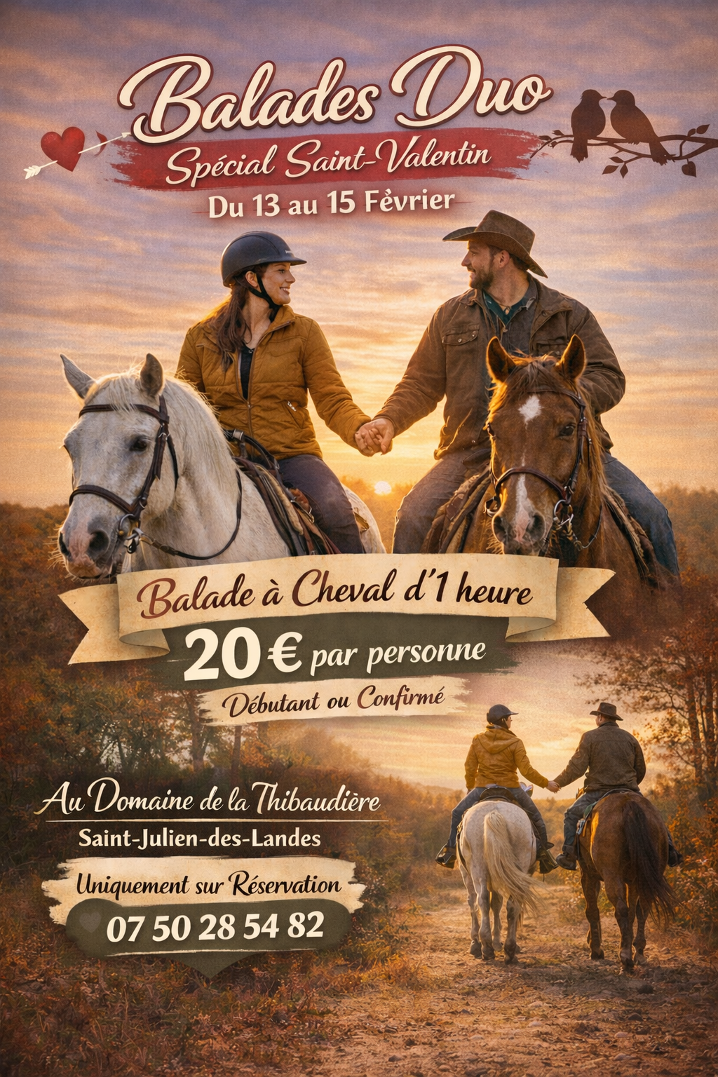 Spécial Saint-Valentin – Balades Duo au Domaine de la Thibaudière