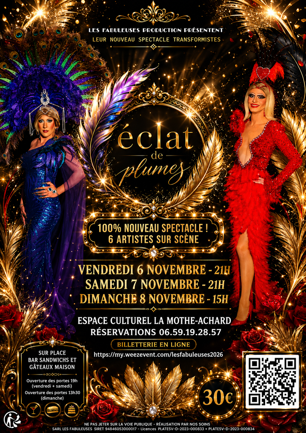Les Fabuleuses : Éclat de plumes Nouveau Spectacle