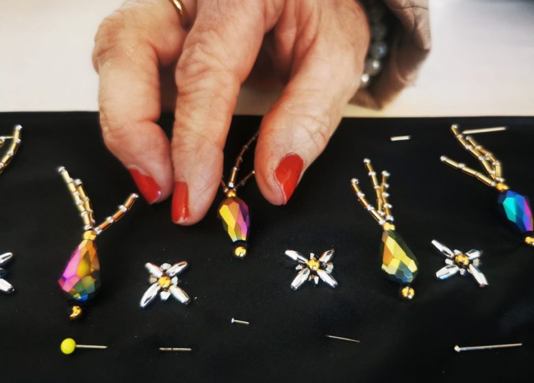 Développement de projets de broderie personnels / Apprentissage du crochet de Luneville