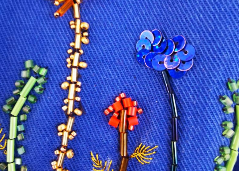 Développement de projets de broderie personnels / Apprentissage du crochet de Luneville