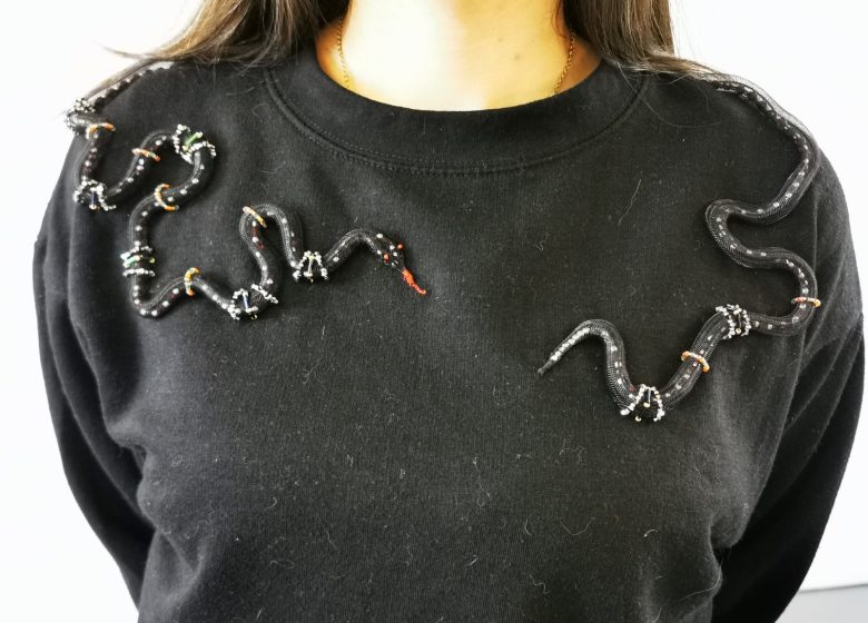Développement de projets de broderie personnels / Apprentissage du crochet de Luneville