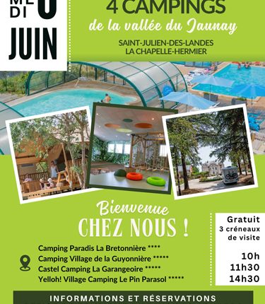 Visite découverte – 4 campings de la Vallée du Jaunay