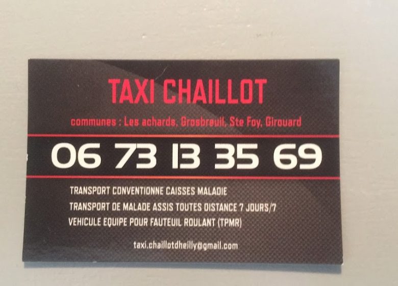 TAXIS CHAILLOT DHEILLY