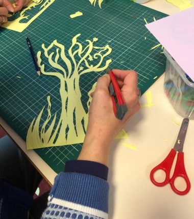 Atelier de papier découpé
