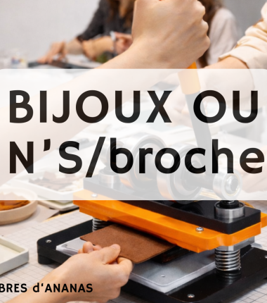Atelier création de bijoux/accessoires en cuir/fibre végétale